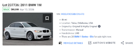 Screenshot 2026-05-15 at 14-51-26 2011 BMW 1M sold at Bring a Trailer Auctions.png